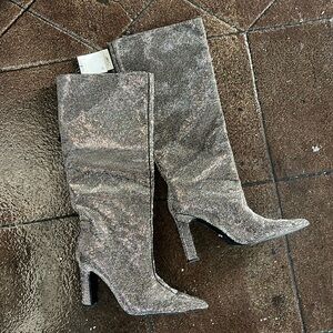 Zara Rhinestone boots 8.5